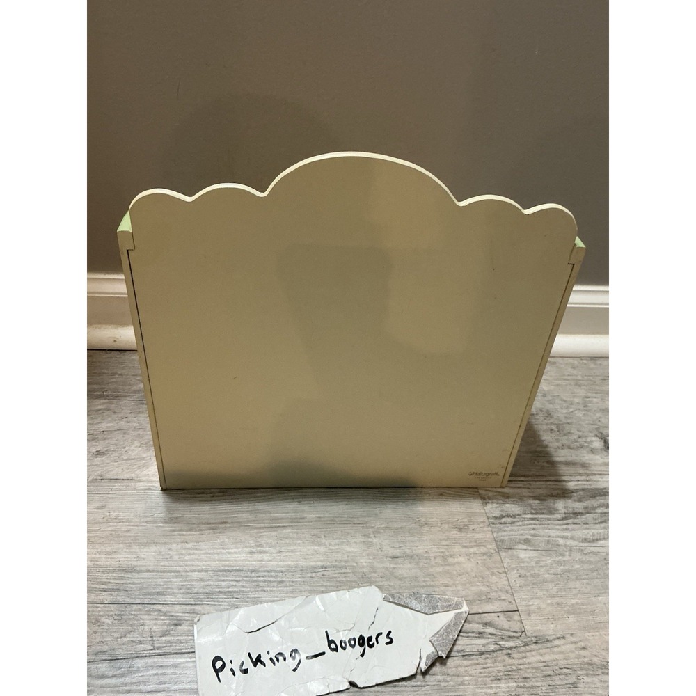 PFALTZGRAFF TEA ROSE KITCHEN DESK LETTER BILL WOOD ORGANIZER COLLECTOR ITEM - Picture 7 of 16